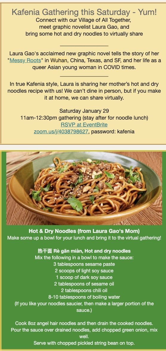 Recipe card for the noodle soup shared at the Wuhan gathering